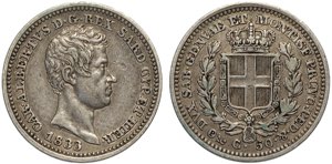 Savoia, Carlo Alberto (1831-1849), 50 ... 