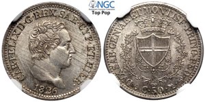 Savoia, Carlo Felice (1821-1831), 50 ... 