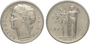 Repubblica Italiana, Monetazione in Lire ... 