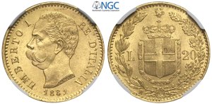 Regno dItalia, Umberto I (1878-1900), 20 ... 