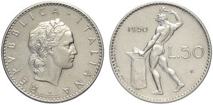 Repubblica Italiana, Monetazione in Lire ... 