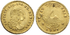 Palermo, Carlo di Borbone (1734-1759), Oncia ... 