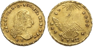 Palermo, Carlo di Borbone (1734-1759), Oncia ... 