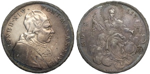 Roma, Benedetto XIV (1740-1758), Scudo ... 