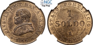 Roma, Pio IX (1846-1870), Soldo da 5 ... 