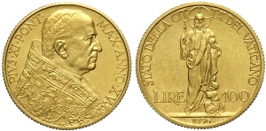 Città del Vaticano, Pio XI (1929-1938), 100 ... 