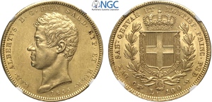 Savoia, Carlo Alberto (1831-1849), 100 Lire ... 