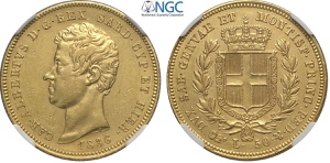 Savoia, Carlo Alberto (1831-1849), 50 Lire ... 