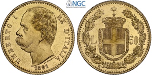 Regno dItalia, Umberto I (1878-1900), 50 ... 