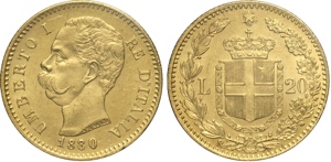 Regno dItalia, Umberto I (1878-1900), 20 ... 