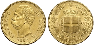 Regno dItalia, Umberto I (1878-1900), 20 ... 