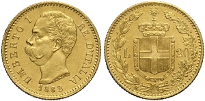 Regno dItalia, Umberto I (1878-1900), 20 ... 