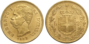 Regno dItalia, Umberto I (1878-1900), 20 ... 