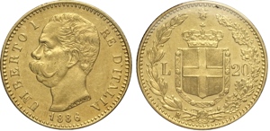 Regno dItalia, Umberto I (1878-1900), 20 ... 