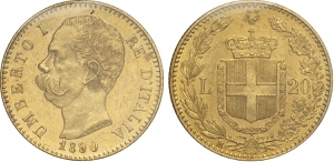 Regno dItalia, Umberto I (1878-1900), 20 ... 