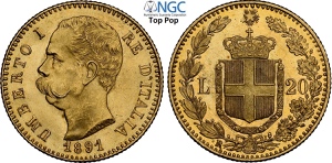 Regno dItalia, Umberto I (1878-1900), 20 ... 