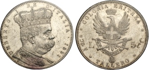 Regno dItalia, Umberto I Colonia Eritrea ... 