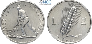 Repubblica Italiana, Monetazione in Lire ... 