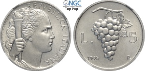 Repubblica Italiana, Monetazione in Lire ... 