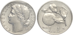 Repubblica Italiana, Monetazione in Lire ... 