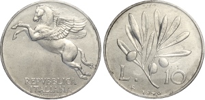 Repubblica Italiana, Monetazione in Lire ... 