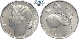 Repubblica Italiana, Monetazione in Lire ... 