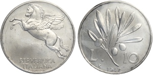 Repubblica Italiana, Monetazione in Lire ... 