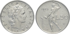 Repubblica Italiana, Monetazione in Lire ... 