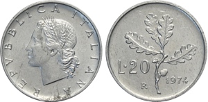 Repubblica Italiana, Monetazione in Lire ... 