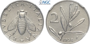 Repubblica Italiana, Monetazione in Lire ... 