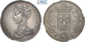 France, Henry V Pretender (1820-1833), 5 ... 