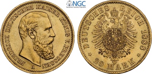 Germany Prussia, Friedrich III (1888), 20 ... 