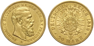 Germany Prussia, Friedrich III (1888), 20 ... 