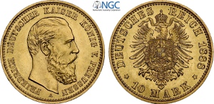 Germany Prussia, Friedrich III (1888), 10 ... 