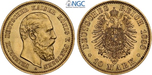 Germany Prussia, Friedrich III (1888), 10 ... 