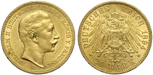 Germany Prussia, Wilhelm II (1888-1918), 20 ... 