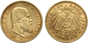 Germany Wurttemberg, Wilhelm II (1891-1918), ... 