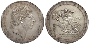 Great Britain, George III (1760-1820), Crown ... 