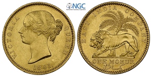 India British, Victoria (1837-1901), Mohur ... 