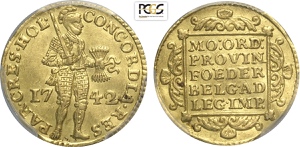 Netherlands, Holland, Ducat 1742, Au 22,5 mm ... 