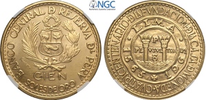 Perù, Republic, 100 Soles 1965 Lima mint ... 