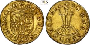 Ferrara, Alfonso I dEste (1505-1534), Scudo ... 