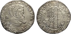 Napoli, Filippo II (1554-1598), Mezzo Ducato ... 