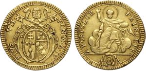 Roma, Pio VII (1800-1823), Doppia anno IV ... 