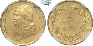 Roma, Pio IX (1846-1870), Scudo doro ... 