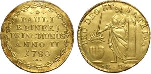 Venezia, Paolo Renier (1779-1789), Osella in ... 