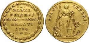 Venezia, Paolo Renier (1779-1789), Osella in ... 