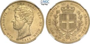 Savoia, Carlo Alberto (1831-1849), 100 Lire ... 