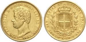 Savoia, Carlo Alberto (1831-1849), 20 Lire ... 