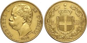 Regno dItalia, Umberto I (1878-1900), 50 ... 